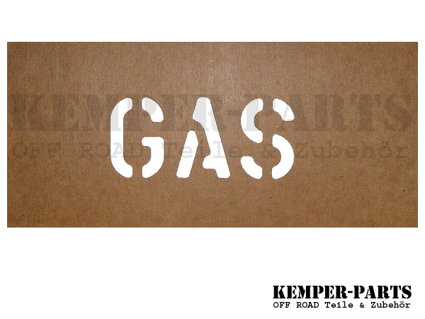 Mil. Stencil Pattern - Gas