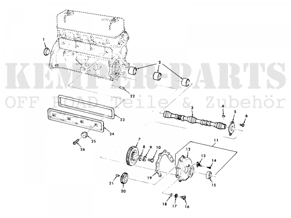 M151 Seal Gasket Engine Flank