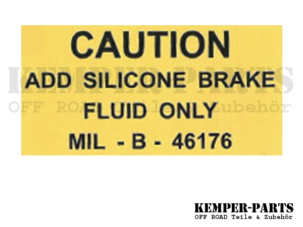 M151 Sticker Silicone Brake Fluid