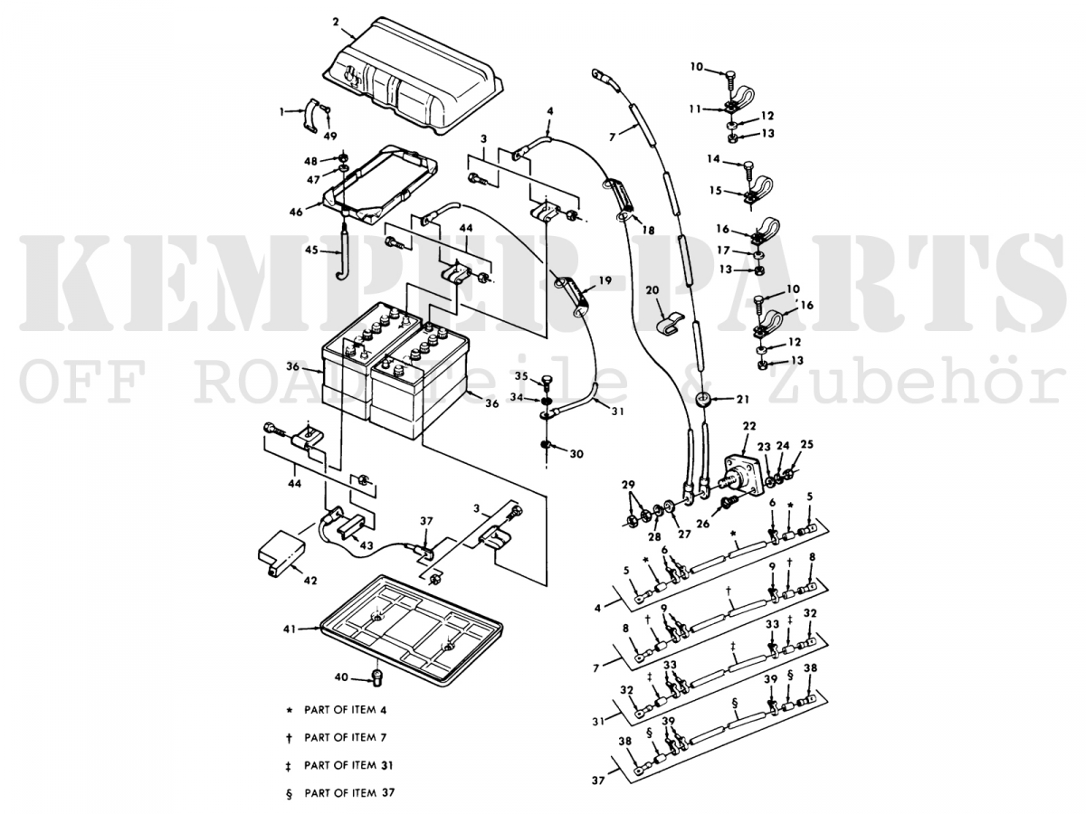 FORD MUTT M151 Cover Assy Battery Box | Body | KEMPER-PARTS