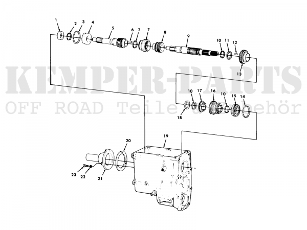 M151 Parts Kit Input Shaft Transmission