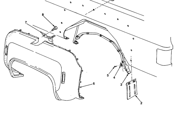 Chevrolet Pickup Stepside Rear Fender